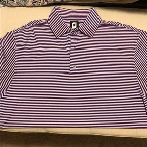 Lisle 2-Color Stripe Self Collar